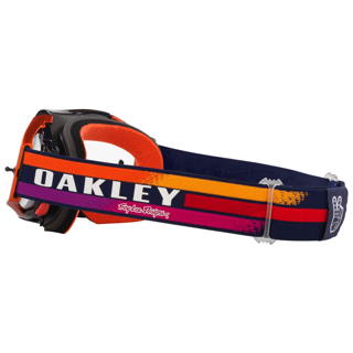 OAKLEY AIRBRAKE MX TROY LEE DESIGN NAVY SUNRISE NAVY/CLEAR, CLEAR LENS