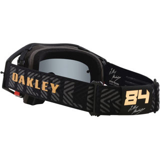 OAKLEY AIRBRAKE MX HERLINGS SIGNATURE BLACK/GOLD, 24K IRIDIUM LENS