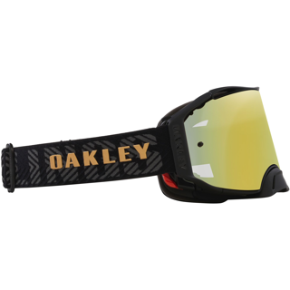OAKLEY AIRBRAKE MX HERLINGS SIGNATURE BLACK/GOLD, 24K IRIDIUM LENS