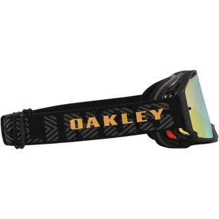 OAKLEY AIRBRAKE MX HERLINGS SIGNATURE BLACK/GOLD, 24K IRIDIUM LENS