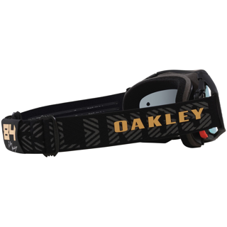 OAKLEY AIRBRAKE MX HERLINGS SIGNATURE BLACK/GOLD, 24K IRIDIUM LENS
