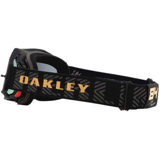 OAKLEY AIRBRAKE MX HERLINGS SIGNATURE BLACK/GOLD, 24K IRIDIUM LENS