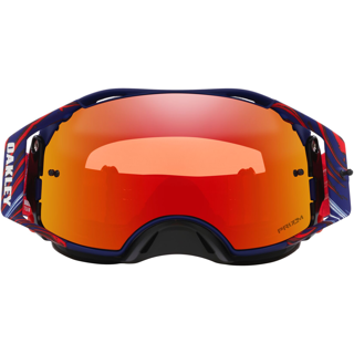 OAKLEY AIRBRAKE MX RENAUX SIGNATURE BLUE/RED, PRIZM MX TORCH IRIDIUM LENS