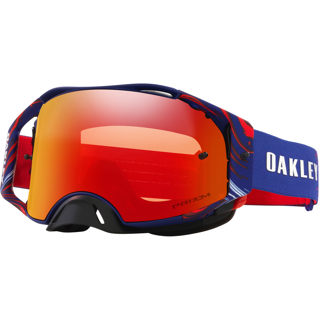 OAKLEY AIRBRAKE MX RENAUX SIGNATURE BLUE/RED, PRIZM MX TORCH IRIDIUM LENS