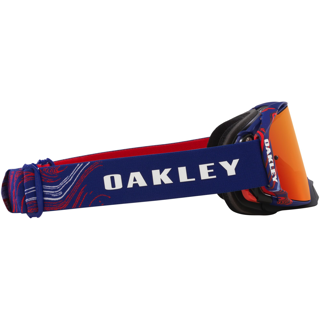 OAKLEY AIRBRAKE MX RENAUX SIGNATURE BLUE/RED, PRIZM MX TORCH IRIDIUM LENS