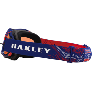 OAKLEY AIRBRAKE MX RENAUX SIGNATURE BLUE/RED, PRIZM MX TORCH IRIDIUM LENS