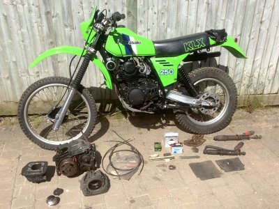 1979-1982 Kawasaki KLX 250 Plastic Kit Enduro Style