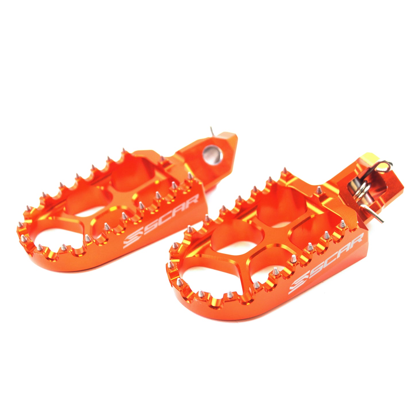 FOOT PEGS SCAR ORANGE KTM/HUSQVARNA, ALUMINIUM BILLET S5515OR