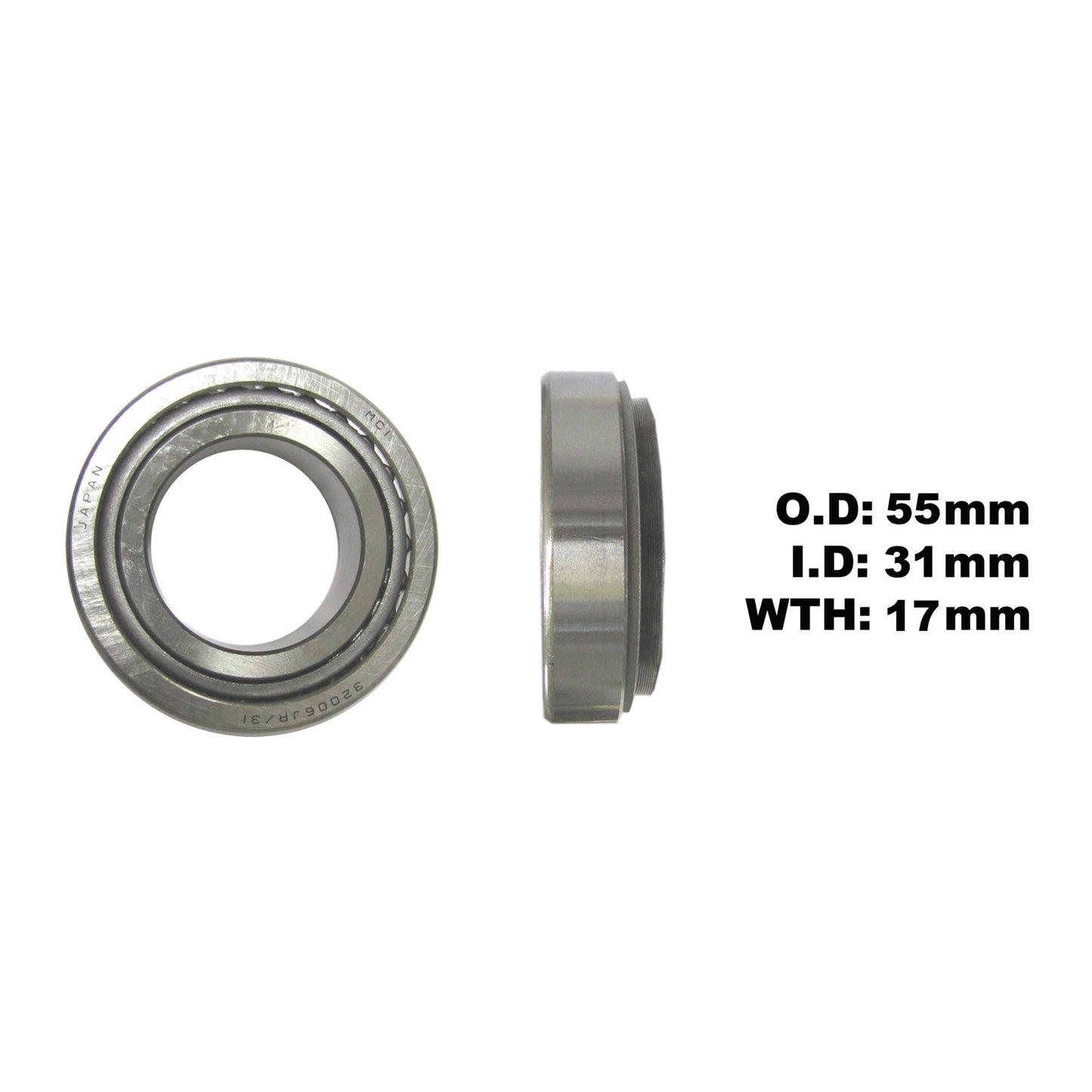 Tourmax Steering Taper Bearing 31 x 55 x 17
