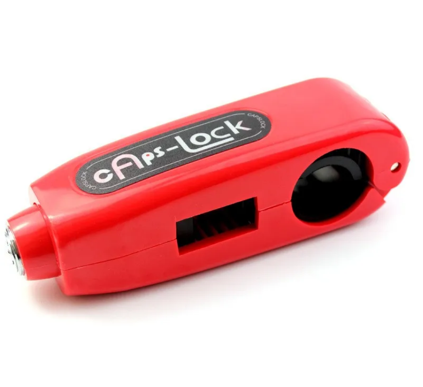 HANDLEBAR GRIP LEVER LOCK – RED – ANTI THEFT SAFETY DEVICE