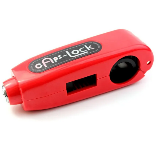 HANDLEBAR GRIP LEVER LOCK – RED – ANTI THEFT SAFETY DEVICE