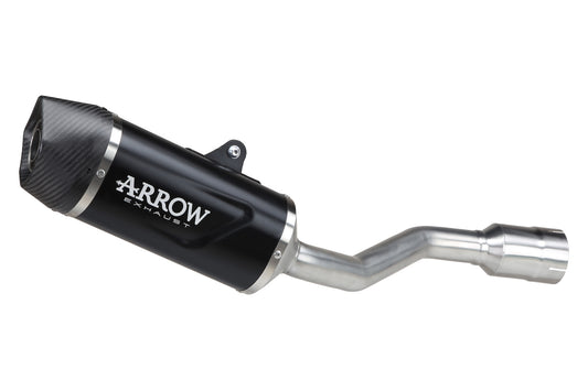 Arrow Indy Race EVO aluminium "Dark" silencer with carby end cap KTM 390 Adventure R / X 2025–2026 72671AKN manufacturer product photograph