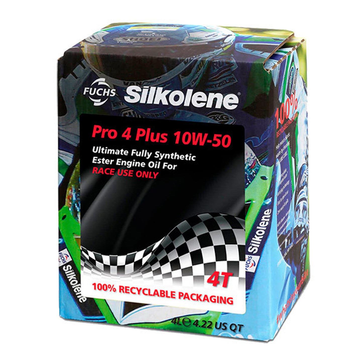 4LT PRO-4+ 10/50wt SILKOLENE CUBE, RACE 602013729,  4