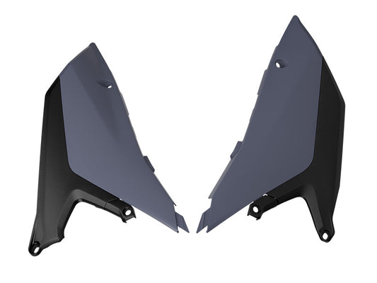 SIDE PANELS 2026 YZ450F YAMAHA QUANTUM GREY/BLACK, R-TECH R-FIYZFGRNR26