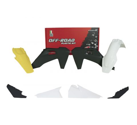 Husqvarna TE / FE Plastic Kit / Body Set White Black Yellow – 2020–2023