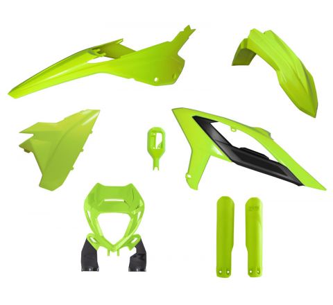 PLASTIC KIT/6 2023-24 BETA RR125-480 NEON YELLOW, RTECH R-KITBET-GF0-623