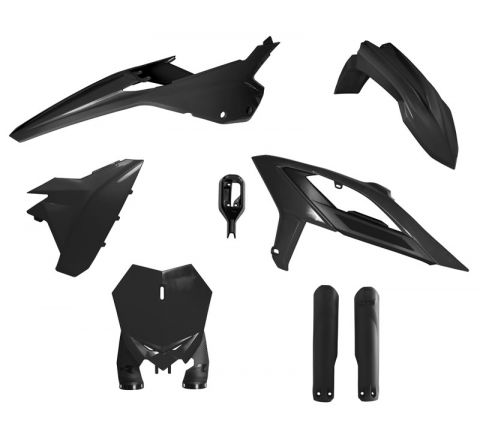 PLASTIC KIT/6 2023-24 BETA RX 300 BLACK, RTECH R-KITBET-NR0-624