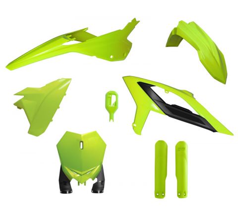 PLASTIC KIT/6 2023-24 BETA RX 300 NEON YELLOW, RTECH R-KITBET-GF0-624