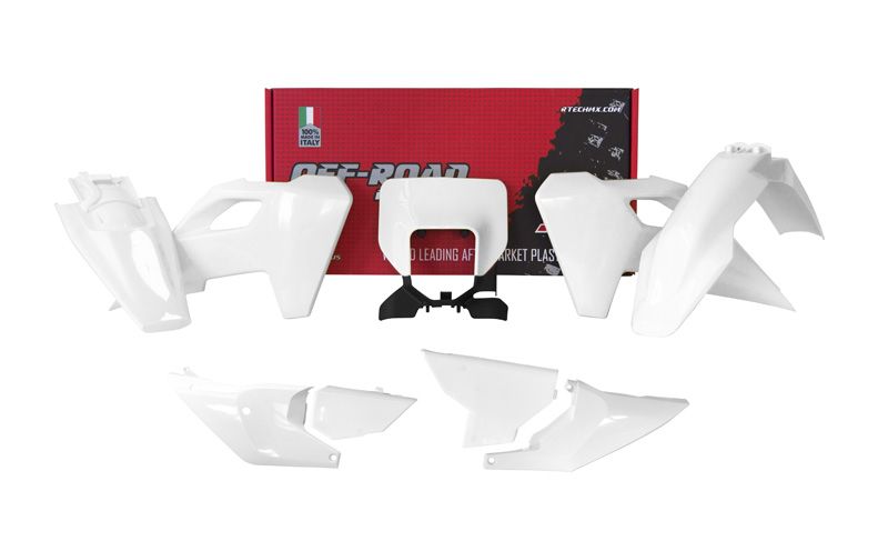 PLASTIC KIT/7 2024 HUSQVARNA TE/FE WHITE, RTECH R-KITHSQ-BN0-724