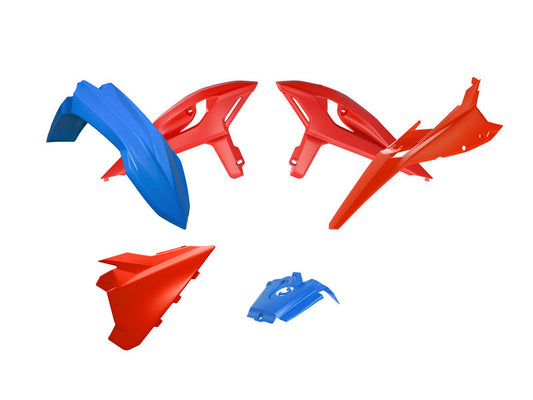 PLASTIC KIT BETA RR X-PRO RACE 2025-2026, R-TECH R-KITBET-OEM-125 5 PCS BLUE RED