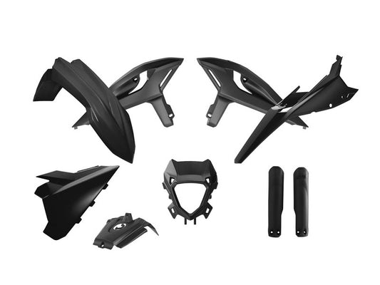 PLASTIC KIT BETA RR X-PRO RACE 2025-2026, R-TECH R-KITBET-NR0-225 7 PCS BLACK
