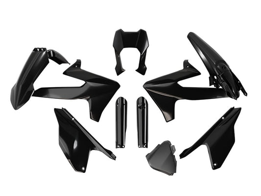 BLACK PLASTIC KIT TRIUMPH TF 250-E/450-E, R-TECH R-KITTRI-NR0-026