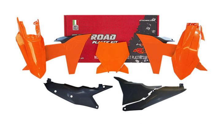 KTM SX / SXF SX-F Plastic Kit / Body Set – Orange & Black – 2023–2024
