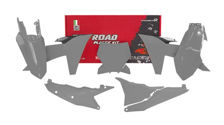 KTM SX / SXF SX-F Plastic Kit / Body Set – Grey & Black – 2023–2024