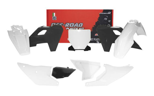 Husqvarna TC / FC / TX / FX Plastic Kit / Body Set – White & Black – 2023–2024