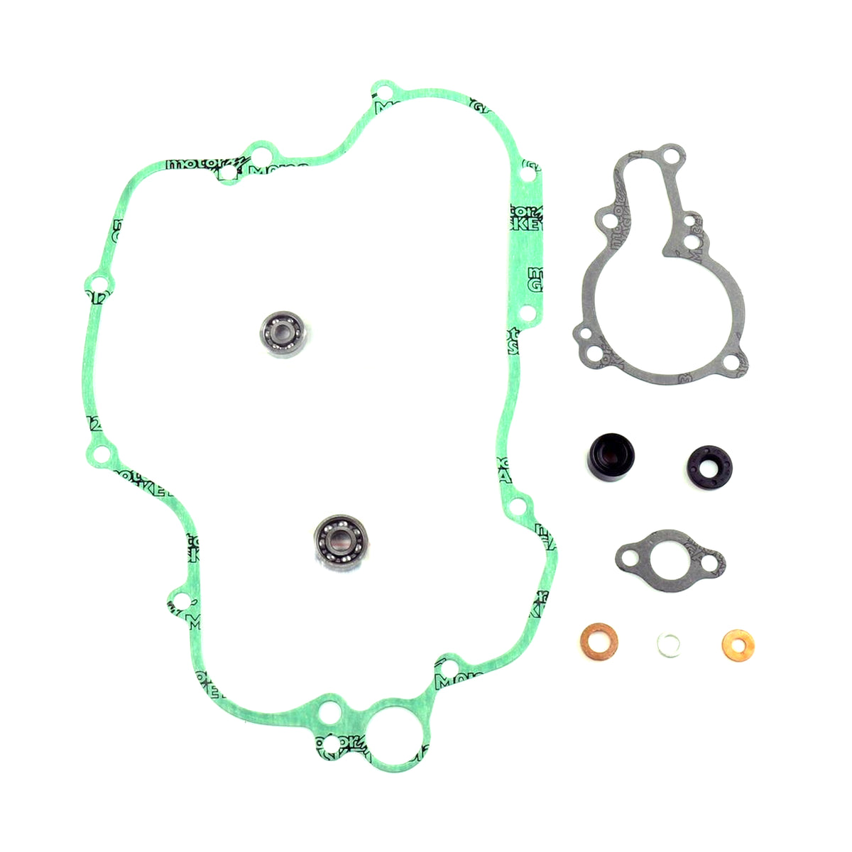 WATER PUMP GASKET KIT KX 125 94-02, ATHENA P400250475014 KAWASAKI WITH BEARING