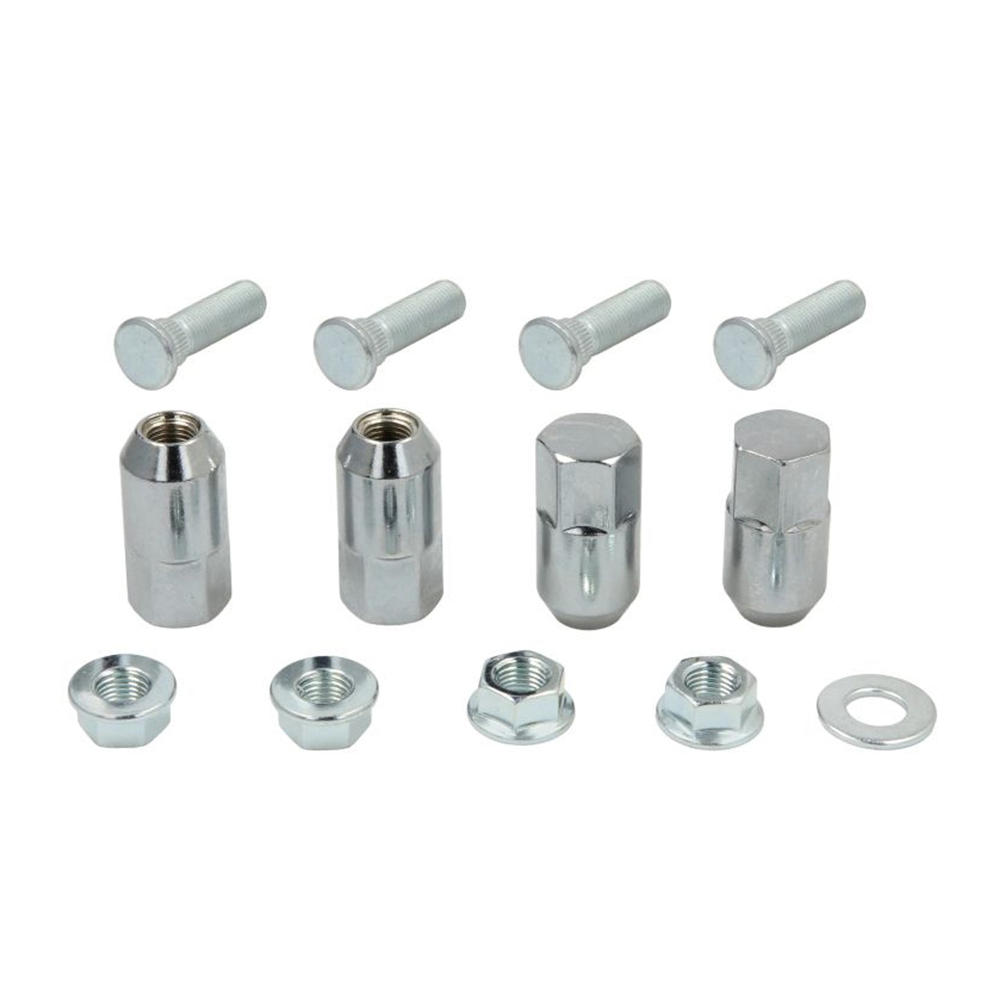 WHEEL NUTS & STUDS SET-4, ALLBALLS 85-1127, 7518378, 7547237, Polaris Ranger 4x4 800 EFI MIDSIZE 13, Wheel Stud and Nut Kit Front Polaris ACE 570 15-16, ACE 570 E