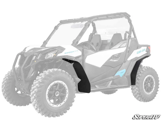 CANAM MAVERICK TRAIL LOW PROFILE WHEEL ARCH FENDER FLARES MUD GUARDS, SUPER ATV FF-CA-T