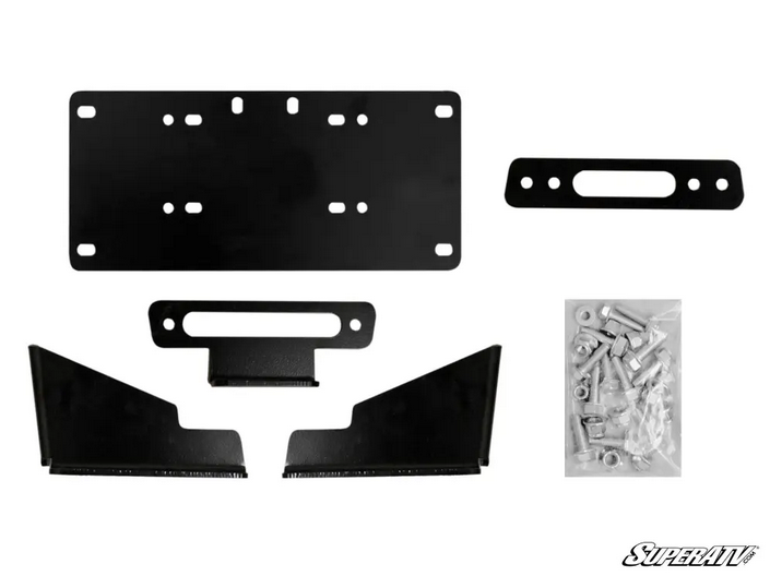 KAWASAKI MULE PRO WINCH MOUNT PLATE, SUPERATV WM-K-MFXT-00