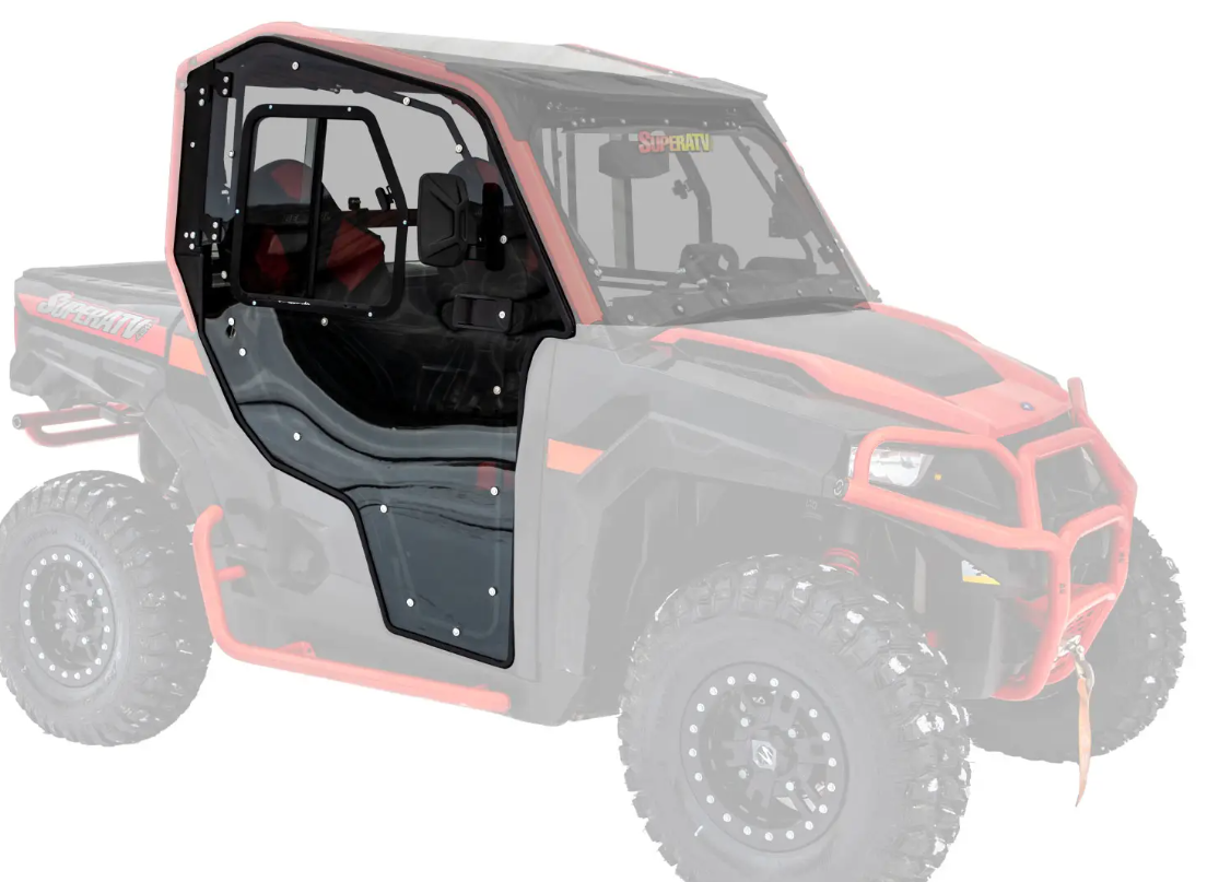 POLARIS GENERAL CAB ENCLOSURE DOORS CLEAR, SUPER ATV DOOR-P-GEN-001-72