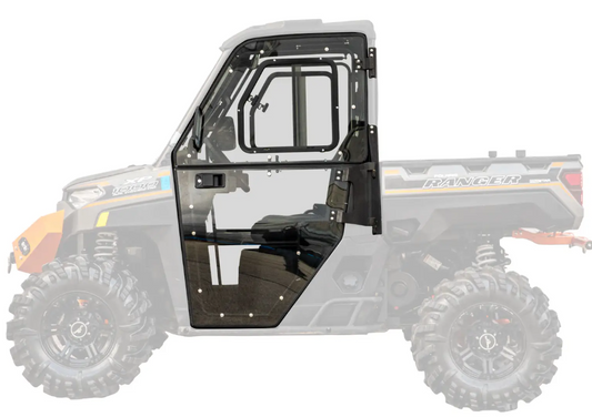 POLARIS RANGER XP CAB ENCLOSURE DOORS CLEAR, SUPER ATV DOOR-P-RAN1K-004-72