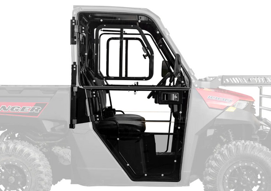 POLARIS RANGER CAB ENCLOSURE DOORS CLEAR, SUPER ATV DOOR-P-RAN1K-002-72