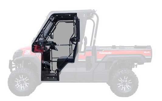 KAWASAKI MULE CAB ENCLOSURE DOORS CLEAR, SUPER ATV DR-K-FX-001-72