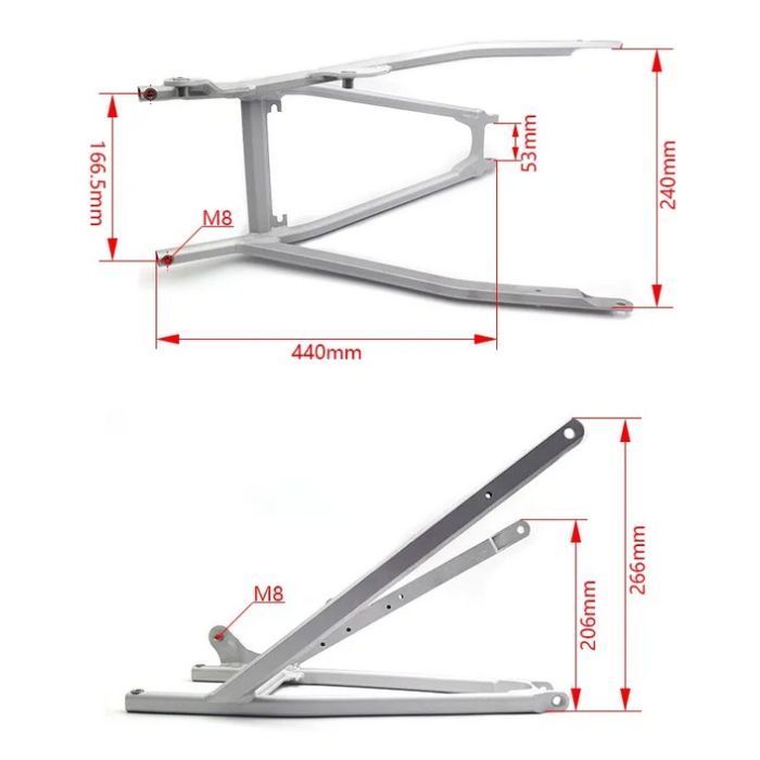 REAR SUBFRAME 18-22 KTM SX XC F 125 150 250 300 350 450 79103002000