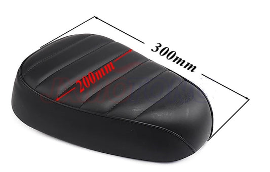 PASSENGER BACKREST CUSHION PAD HARLEY HONDA SUZUKI SYNTHETIC LEATHER MOTORCYCLE SEAT