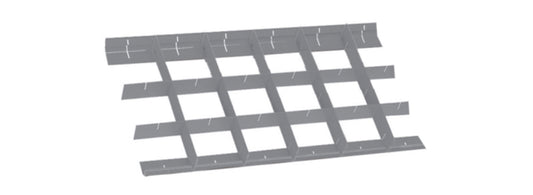 Crossed Partitions for RSC22, RSC23, RSC23C, C27S Drawers 588x277mm 50mm Height - Beta Tools 8889C1/5