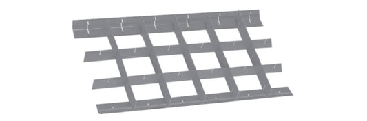 Crossed Partitions for C38, C45PRO M4/M5/M7/M8 Left Side Drawer 570x410mm 70mm Height - Beta Tools 8889CS/7
