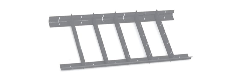 Parallel Partitions for RSC22, RSC23, RSC23C, C27S Drawers 588x277mm - Beta Tools 8889P1/5