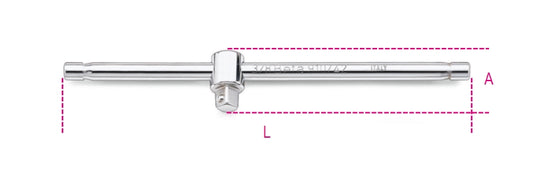 3/8" Drive Sliding T-Handle 210mm - Beta Tools 910/42