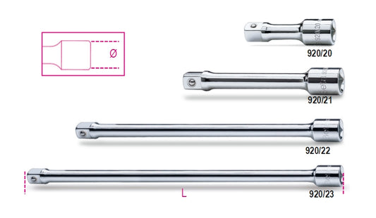 1/2" Drive Extension Bar 255mm - Beta Tools 920/22