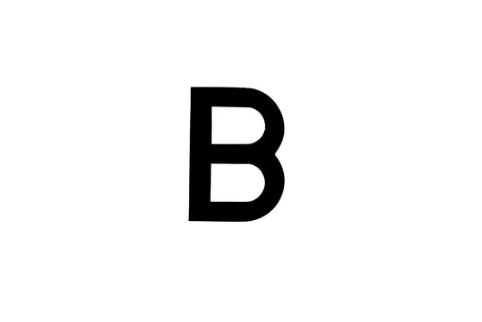 NUMBER PLATE DIGITS B EACH