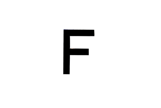 NUMBER PLATE DIGITS F EACH