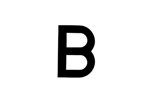 NUMBER PLATE DIGITS BIG B EACH