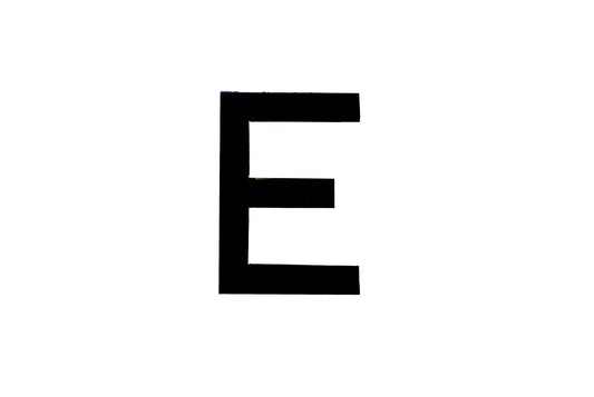 NUMBER PLATE DIGITS BIG E EACH