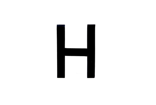 NUMBER PLATE DIGITS BIG H EACH