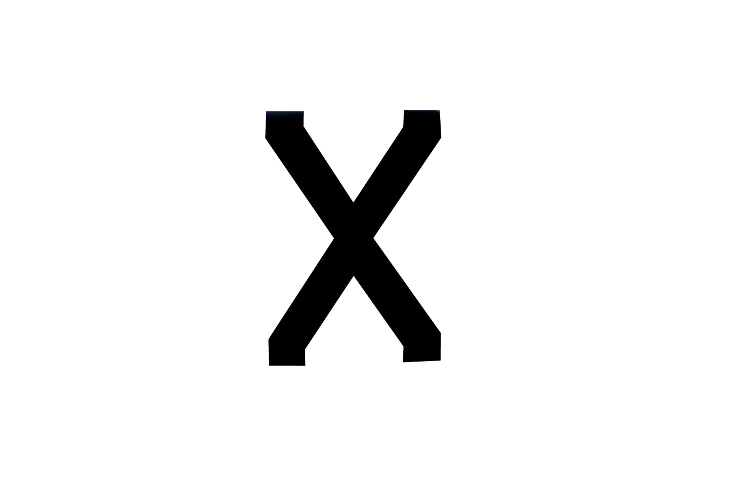 NUMBER PLATE DIGITS BIG X EACH